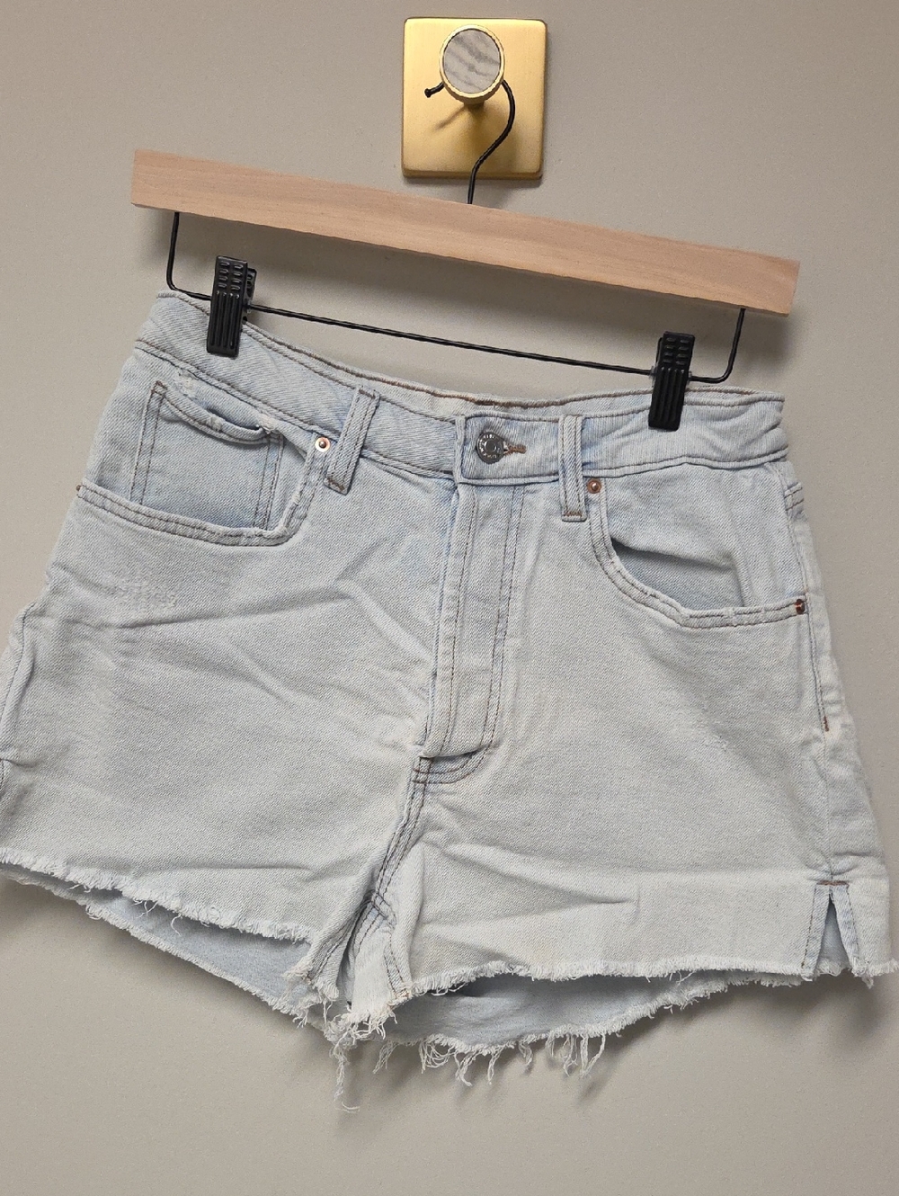 Wild Fable Super High Rise Curvy Cutoff Denim Shorts, Women's 10